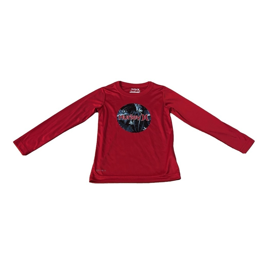 Red Long Sleeve Hurley Shirt Size 5-6 Boys